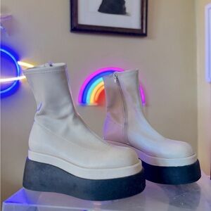 Retro Looking Platform Boots